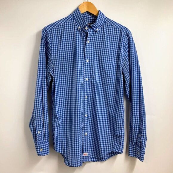 Vineyard‎ Vines Men's Classic Fit Murray 100% Cotton Checkered Shirt Size S - Picture 1 of 10